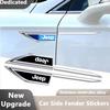 CZY2 2Pcs Metal Car Fender Logo Sticker Decal for Jeep Renegade Wrangler JK Grand Cherokee Compass Patriot Car Exterior Accessories