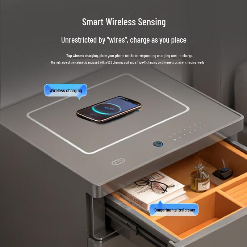 Tiger Brand Beishang Smart Fingerprint Safe Bedside Cabinet