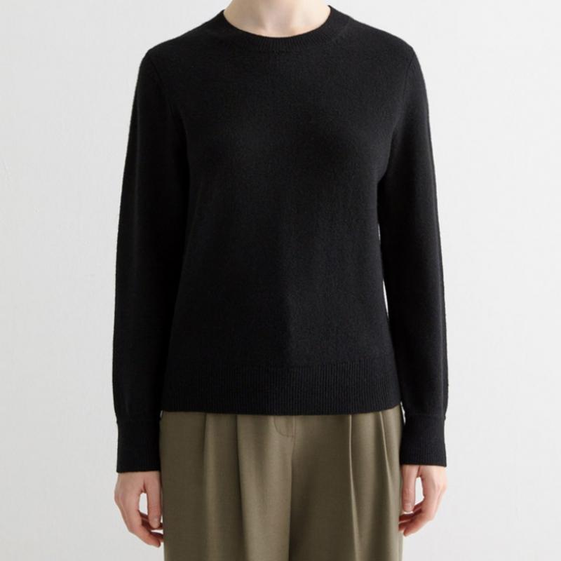 She S miSS baSic Round Neck Knit Pullover SSkpoo42800 Bk
