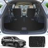 YORKNEIC Mazda KG Series Luggage Mat Trunk Seat Back Back Synthetic Leather Cargo Second Third Row Seat Back Covers Luggage Black CX-8 6-Passenger