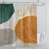 3D печать абстрактный линейный стиль акварельный набор штор для душа водонепроницаемый полиэстер занавеска для ванной украшение для дома с крючками