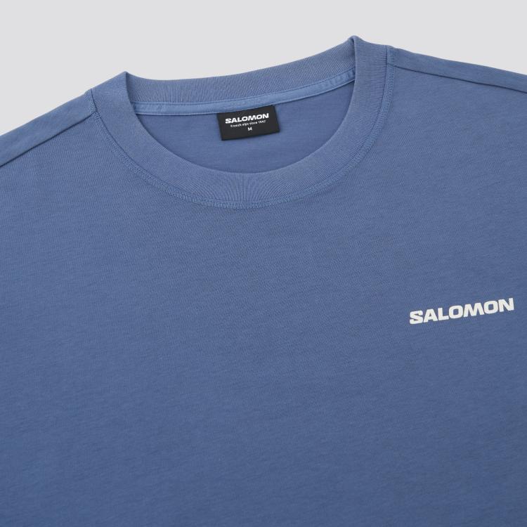 SALOMON Мужская футболка с горами Темно-синяя LD0028600