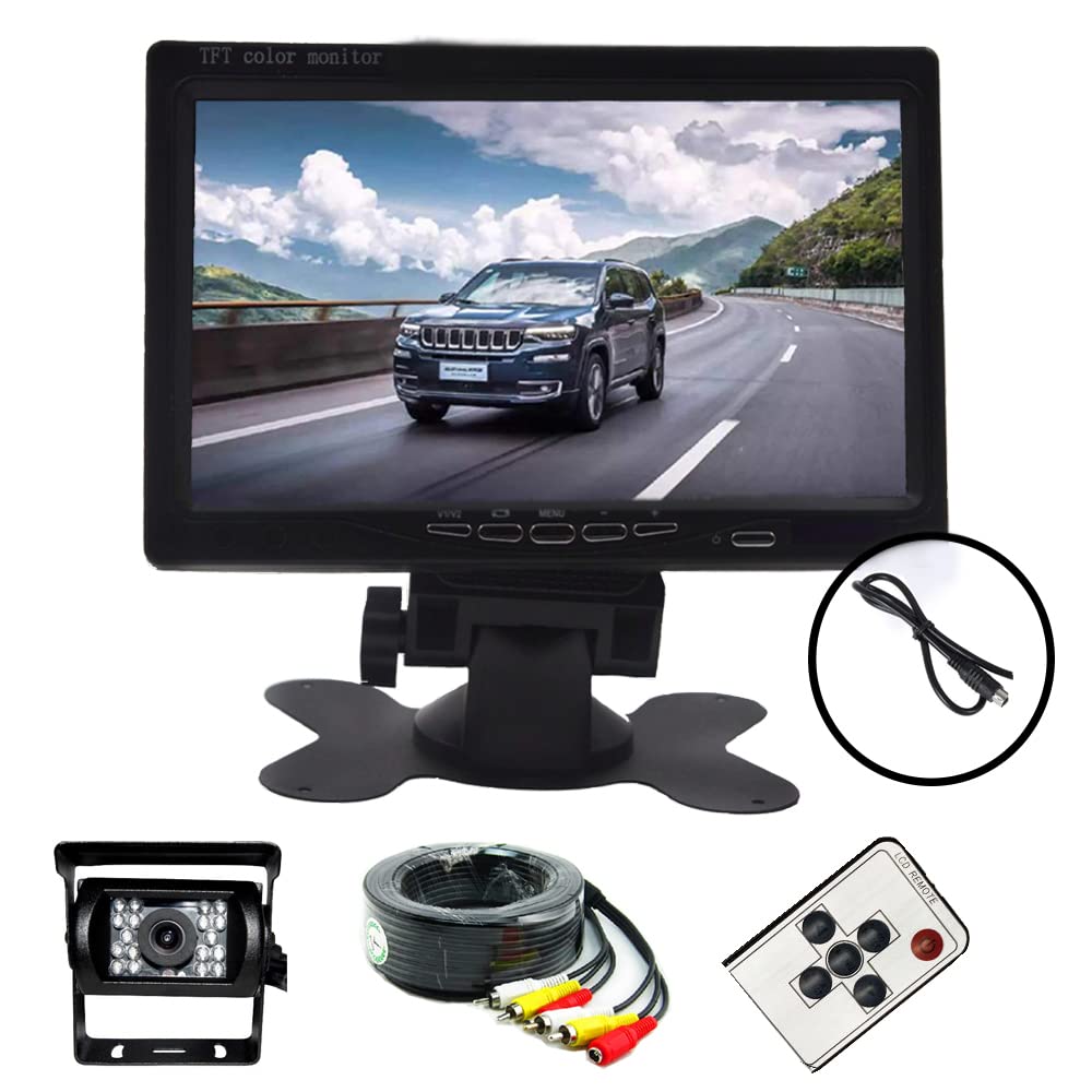 OBEST Задний монитор Высокая яркость 7-дюймовый монитор + Задняя камера 12 В /