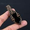 Black Onyx Gemstone Pure Copper Wire Wrapped Handmade Pendant Jewelry For Gift