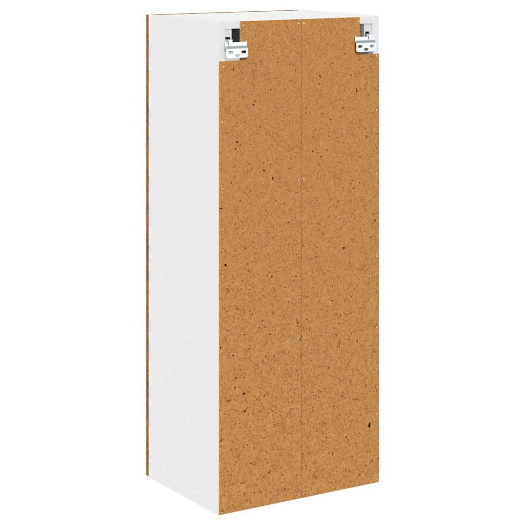 Hanging Cabinet with Door Rustic Wood Finish 40 x 31 x 100 cm Particleboard