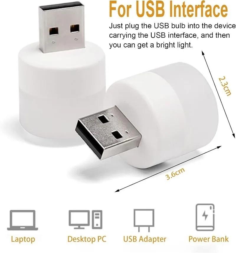 Мини USB Ночные Светильники Теплый Белый Свет Защита Глаз Лампы для Чтения Книг USB Штекер Компьютер Мобильная Зарядка Светодиодные Лампочки