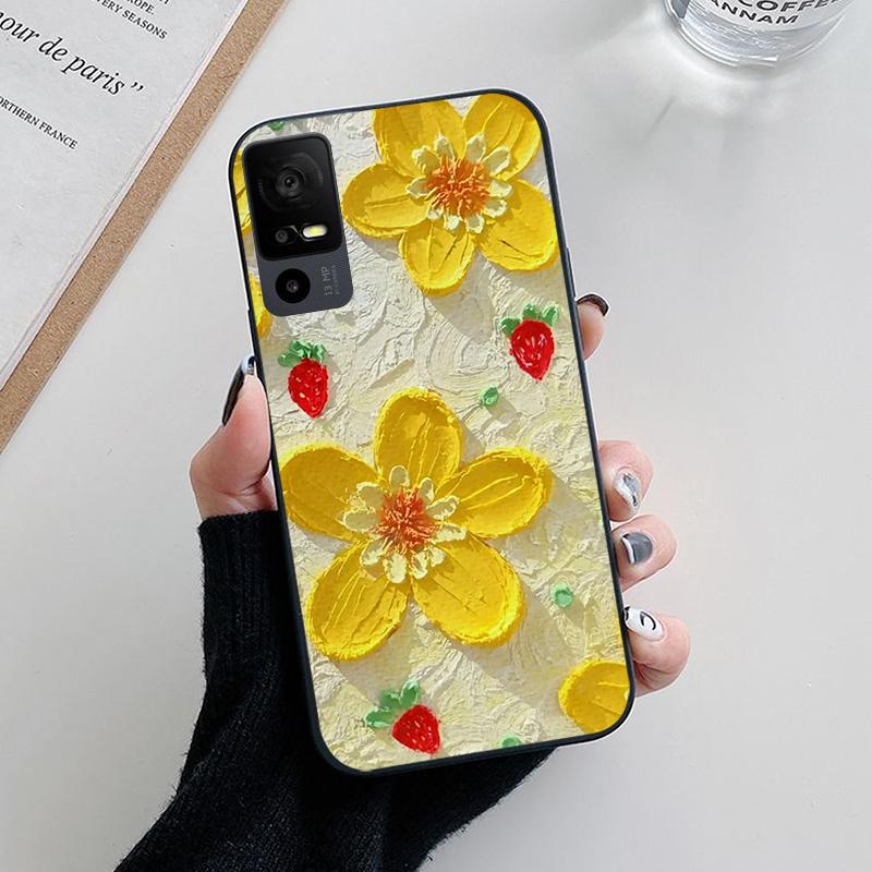 Для TCL 40 XE 5G Чехол Модный Мягкий Силиконовый Задний Чехол для Телефона TCL 40 NxtPaper 5G Чехол Funda Для TCL 40X 40XE T601D Милый