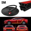 5M Dustproof Hood Sealing Strip Soundproofing Trunk Seal New Seal Strip Car Door  Automobiles