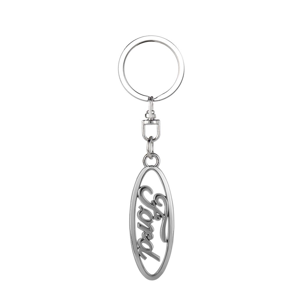 NOBP7 3D Metal Alloy Car Keychain Badge Logo Auto Decor Accessory For Ford Fiesta Focus 2 Mondeo mk4 Mustang Ranger Kuga S-MAX Transit