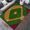 Коврик с дизайном зеленой травы - 1 шт., Толстый войлочный полиэстер, Машинная стирка, Идеально подходит для гостиной, спальни, прихожей, открытого пространства