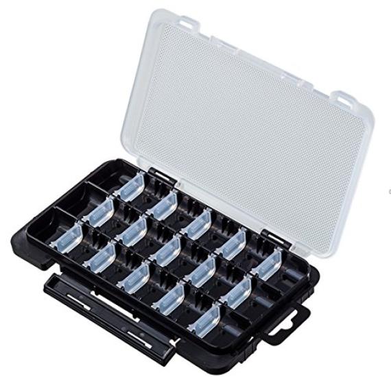 MEIHO Кейс для легкой рыбалки J Прозрачный x Черный.