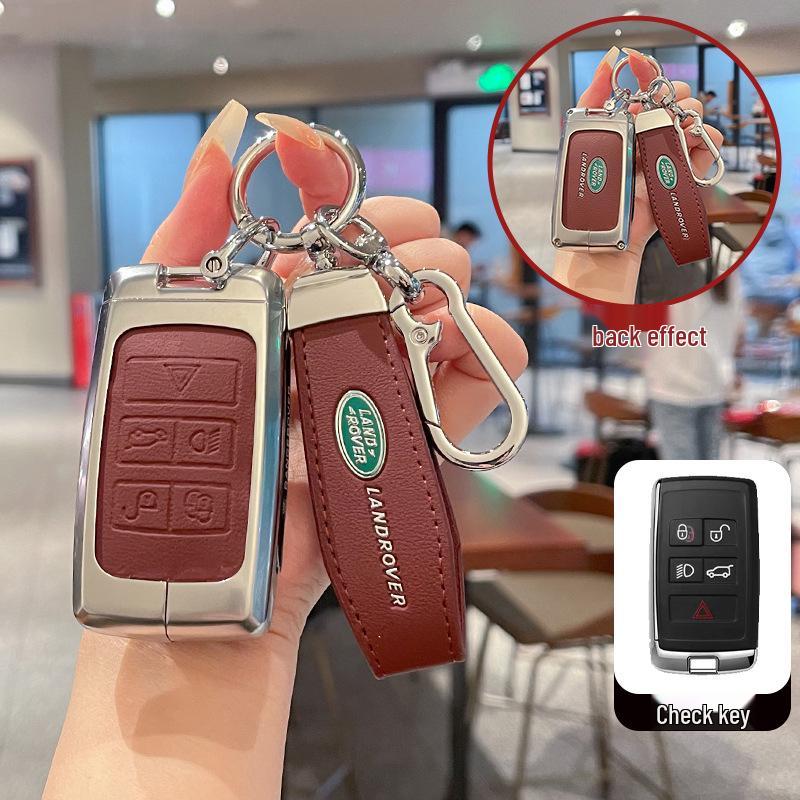 Land Rover Key Case: Compatible with Range Rover Evoque, Discovery 4/5, Velar, Sport, Freelander 2 Models.