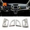 ABS для Honda CRV CR-V 2012 13 14 15 16 приборная панель автомобиля левый и правый выход кондиционера AC вентиляционная наклейка накладка аксессуары