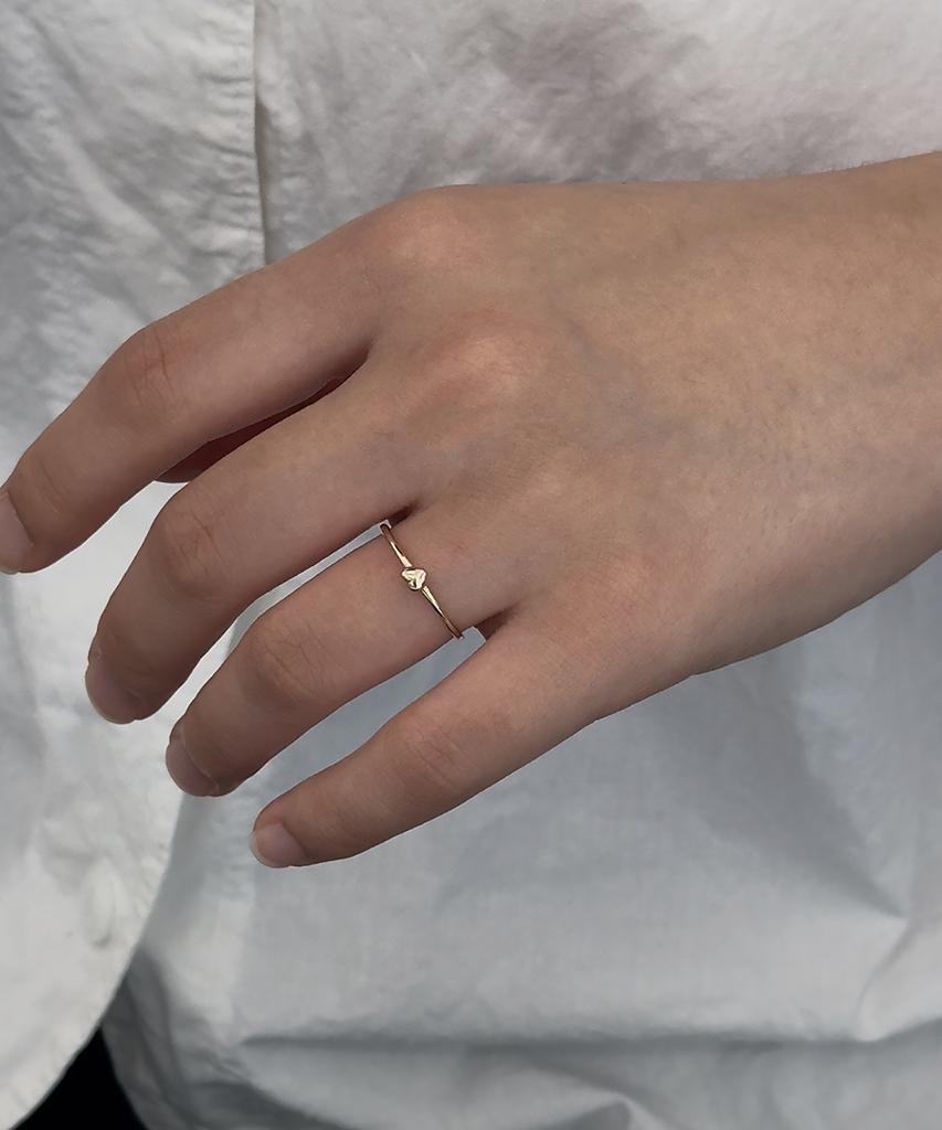 Faye 14K Tiny Heart Ring (B Type)