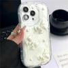 Cute Korean 3D Bow Pearl Phone Case For iPhone 15 14 13 12 11 Pro Max 14 Plus XS XR XS Max Shockproof Soft Cover