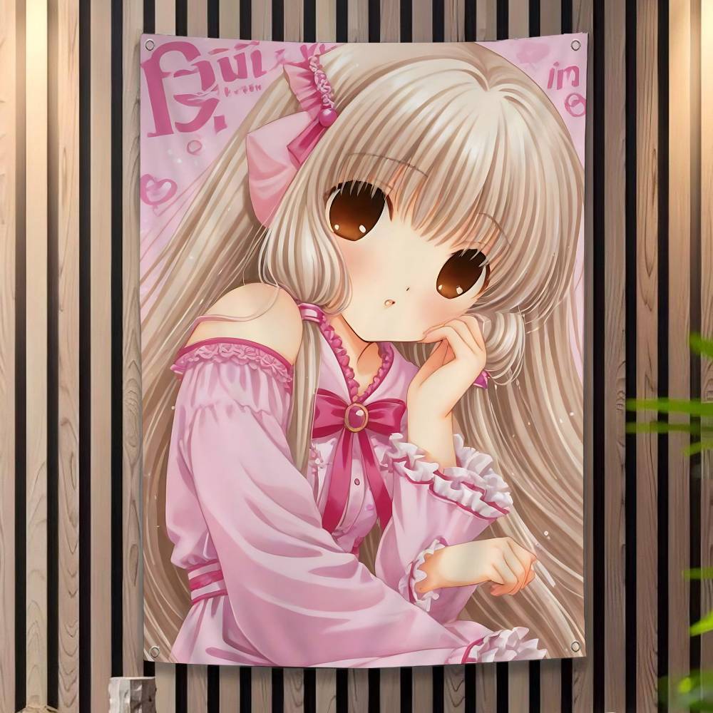 CChobits Мультфильм Классический Аниме Мультфильм Флаг Искусство Научная Фантастика Комната Домашний Декор Настенное Украшение Домашний Декор Баннер