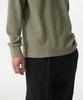MUSINSA STANDARD Waffle Relaxed Crew Neck Long Sleeve T-Shirt [Sage]