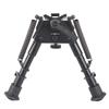 Vector Optics Tactical 6-9 Inch Swivel Style Bipod 6-Level Weaver Mount Adapter, Black