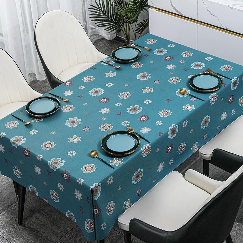 Маленькие свежие стильные бытовые скатерти для украшения стола в гостиной, прямоугольная водонепроницаемая и маслостойкая скатерть
