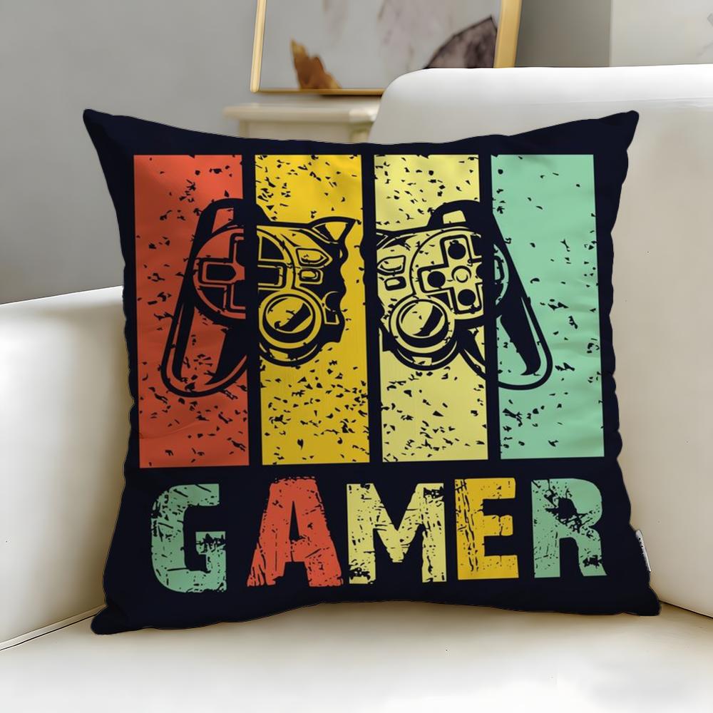 Игра Красочные Граффити Игра Геймпад Чехол для Подушки Мягкий Легко стирающийся Наволочка Универсальный для Дивана Кровати Путешествий и Офиса