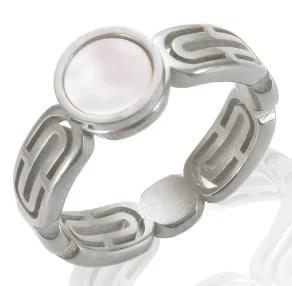 Stainless Steel Ring for Women Inlaid Zircon Rings Waterproof Romantic Fashion Jewelry