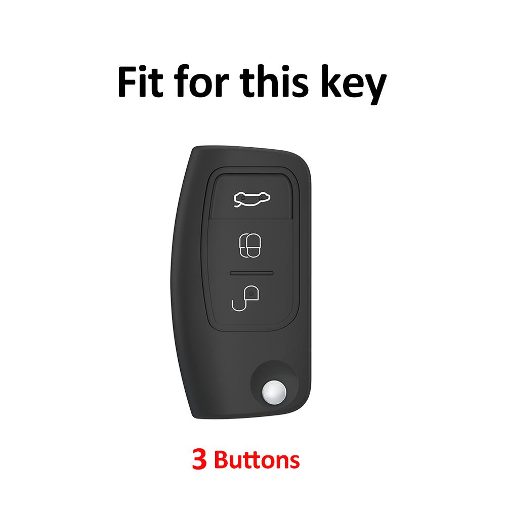 Keyless For Ford Ecosport Kuga Escape Falcon B-Max C-Max Focus 2 MK2 Fiesta Mondeo Galaxy Car Key Case Cover Shell Fob keychain
