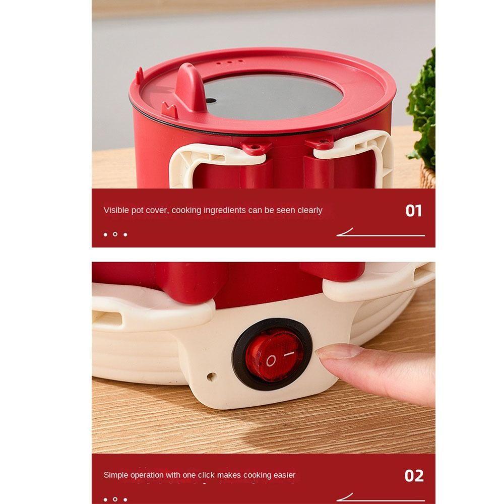 Со Складной Ручкой Многофункциональная Кастрюля для Приготовления Горячий Горшок Электрическая Рисоварка Складная Электрическая Плита Паста
