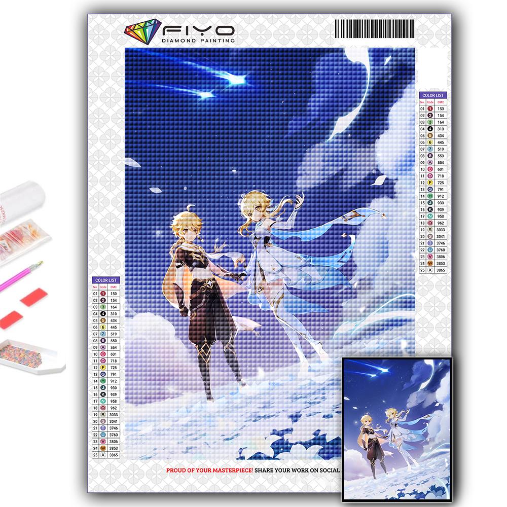 Алмазная картина Genshin Алмазная мозаика Ремесло Алмазная вышивка Картина