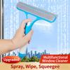 Мини скребок для мытья окон 3 в 1 многофункциональный для стекла, зеркала, микрофибры, скраб, бытовой, инструменты для чистки автомобиля