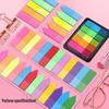Transparent Fluorescent Sticky Note Labels - Highlight and Index Stickers for Student Classification