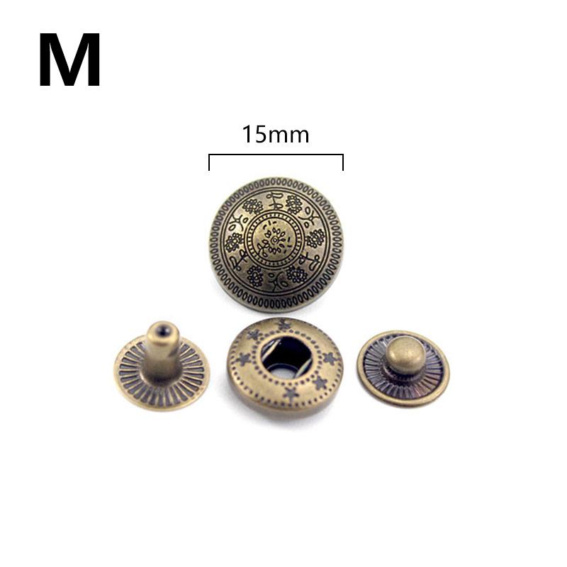 10 комплектов кожаных кнопок для рукоделия, застежек, медных кнопок, швейных аксессуаров для одежды своими руками