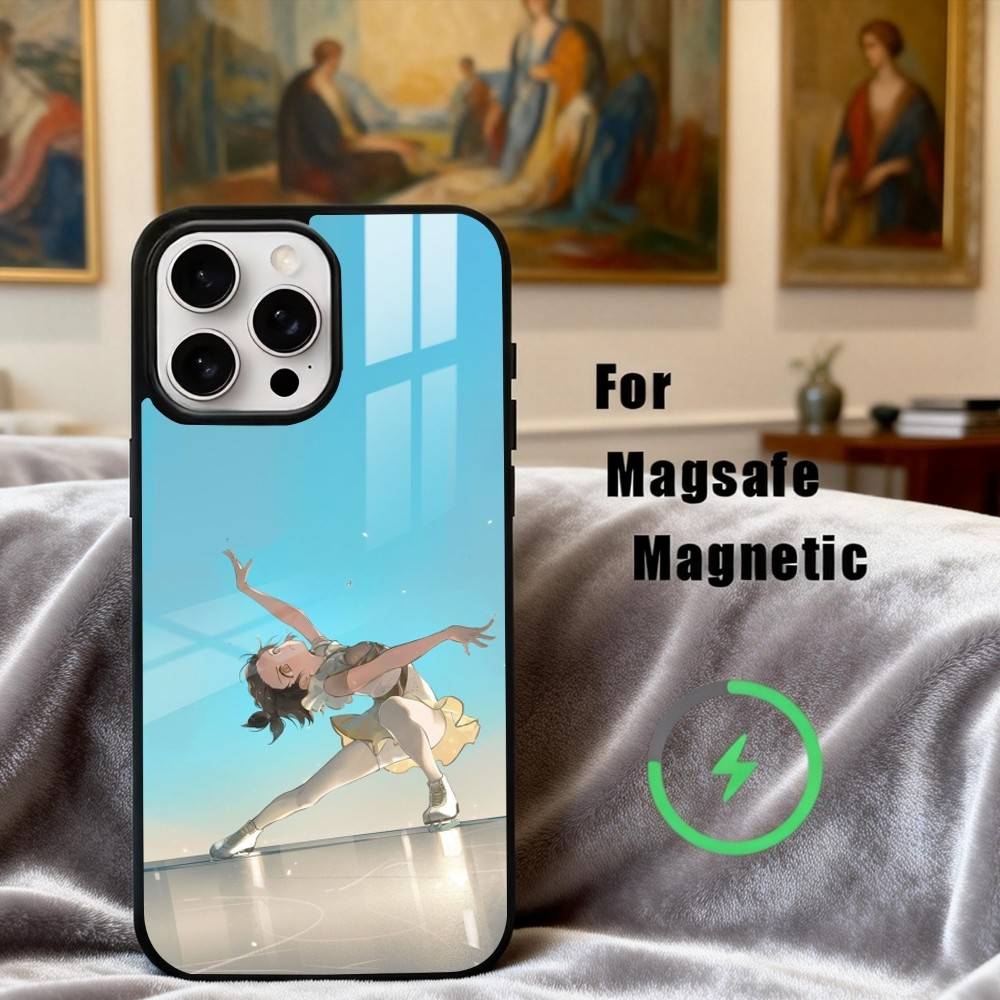 Чехол для телефона с аниме про фигурное катание M-Medalist Для iPhone17,16,15,14,13,12,11 Plus, Для чехла с магнитной беспроводной зарядкой