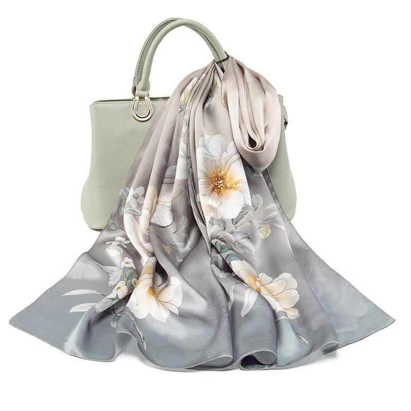 Shanghai Story Silk Scarf Girl Summer Thin Mulberry Silk Scarf Shawl Gift To Elderly Mother