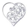 Металлический полый вырубной штамп «Сердце любви», виноградная лоза, альбом для скрапбукинга, бумажная карточка
