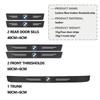 PEXW2 Car Door Sill Anti Collision Protect Strip Carbon Fiber Sticker For BMW M Performance Alpina M3 M5 M6 X1 X3 X4 X5 G20