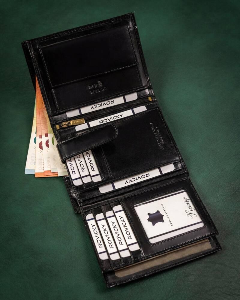 Large men's leather wallet - Rovicky