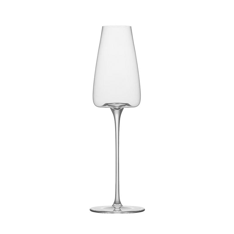 PNT01 CRISON Concave Bottom Handmade Red Wine Glass Ultra-Thin Crystal Burgundy Bordeaux Goblet Art Big Belly Tasting Cup