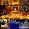 Solar-powered LED String Lights, 50m, 500 Bulbs, Waterproof, Suitable for Indoor and Outdoor Use, Christmas Decorations, Available In 4 Colors, Dark