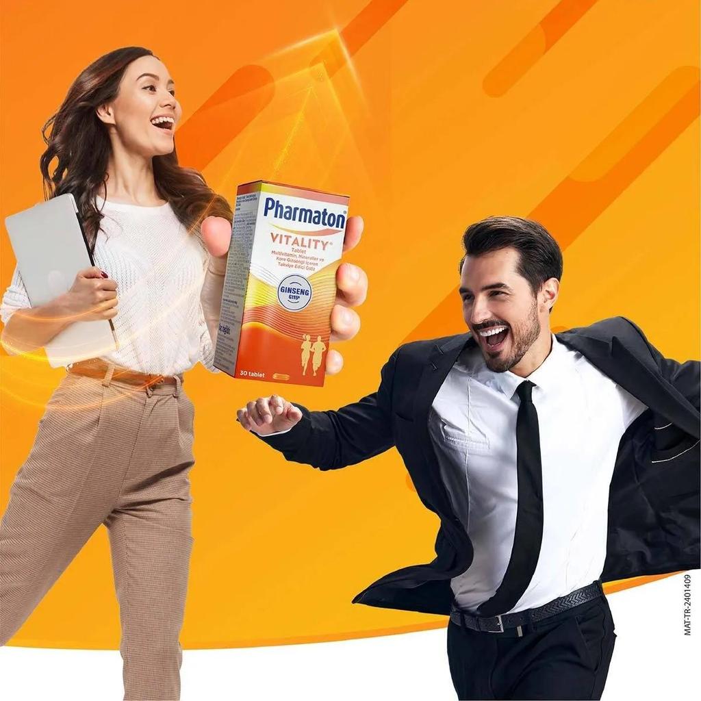 Фарматон Виталити - Мультивитамины, Минералы и Добавка Корейского Женьшеня G115®, 60 Таблеток