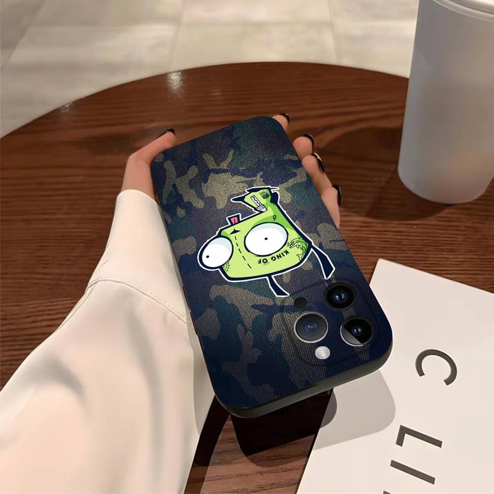 Чехол для телефона I-Invader Zim Gir для iPhone 17,16,15,14,13,12,11,Pro,X,Xs,Max,Plus Ударопрочный чехол