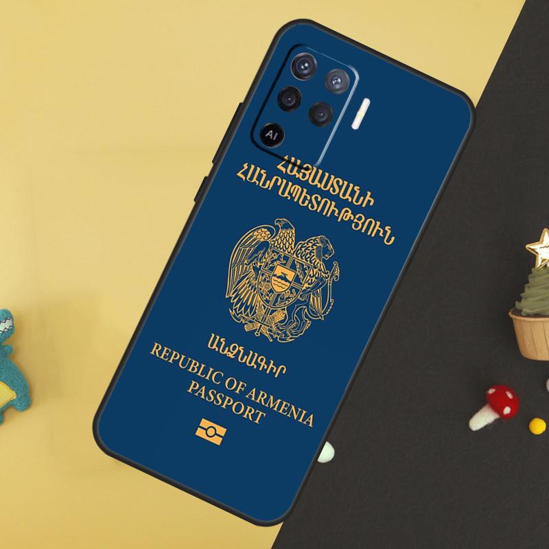 Armenia Armenians Flag For OPPO A9 A5 A53 2020 A52 A72 A96 A76 A16 A54 A74 A94 A58 A78 A98 A15 A79 A17 A57 A77 Case
