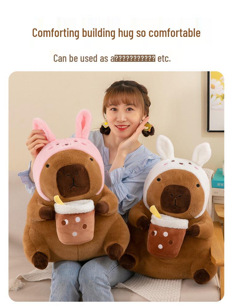 New Capybara Plush Doll: Internet Sensation Milk Tea Capybara for Children's Gift