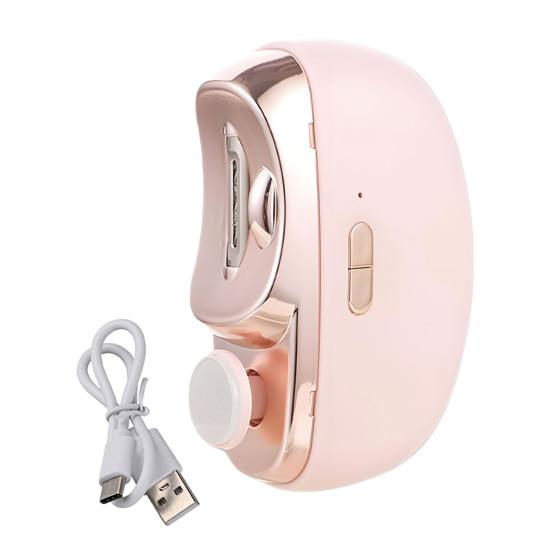 Портативная электрическая машинка для стрижки ногтей для детей, взрослых, пожилых людей, маникюрная пилка, кусачки для ногтей, полировщик, автоматический детский триммер для ногтей со светодиодной подсветкой