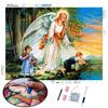 5D Diamond Embroidery Angel and Child Full Square Circle Craft Kit Diamond Painting Character Mosaic Art Rhinestone Decoration Home