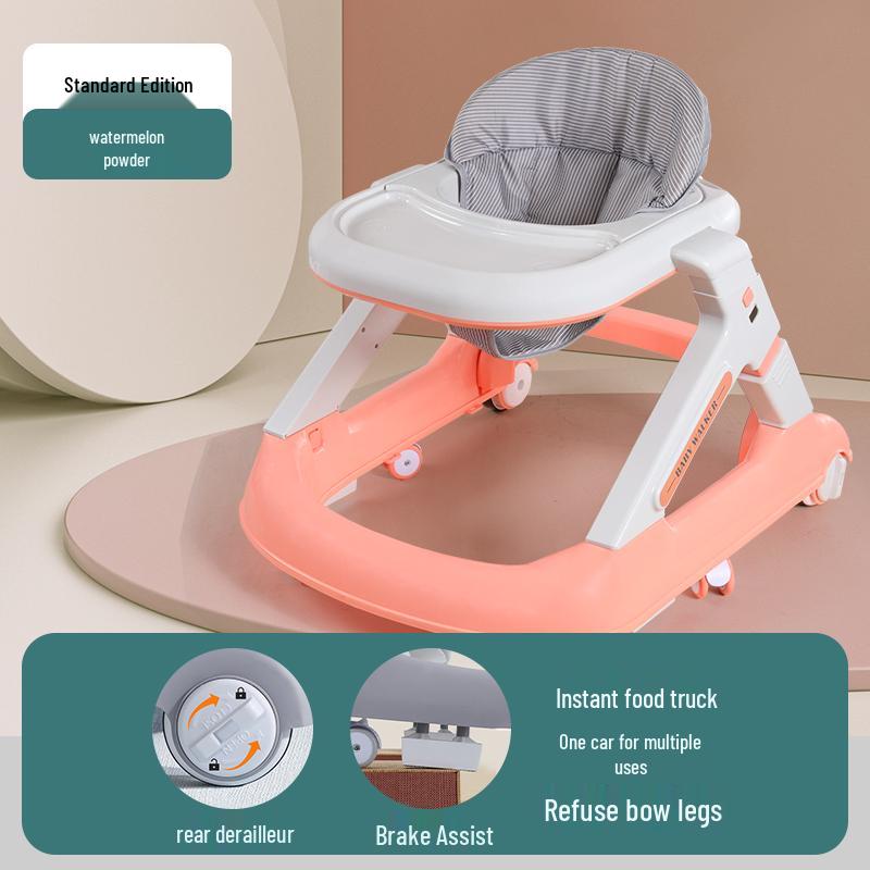 Многофункциональные ходунки-коляска с защитой от опрокидывания для мальчиков и девочек