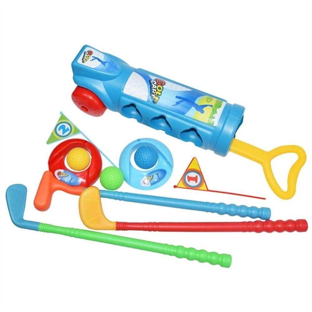 Multicolor Ball Golf Set Toys Early Educational Children's Practice Golf Indoor Outdoor