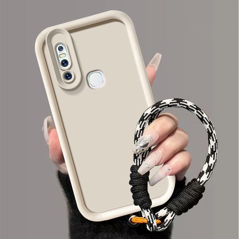 Для vivo V15 Чехол vivo V15 Чехол для телефона Плетеный шнурок Матовая задняя крышка Защита с ощущением кожи Противоударный чехол