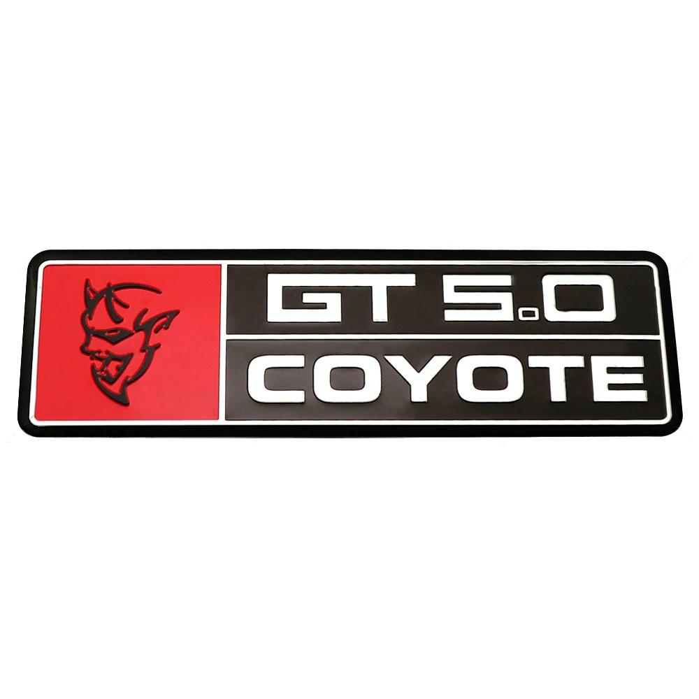 FETG4 Alloy GT350 GT500 Logo Car Body Emblem Rear Trunk Badge Sticker for Ford Shelby Fiesta Focus Mondeo Kuga Ranger Mustang Everest