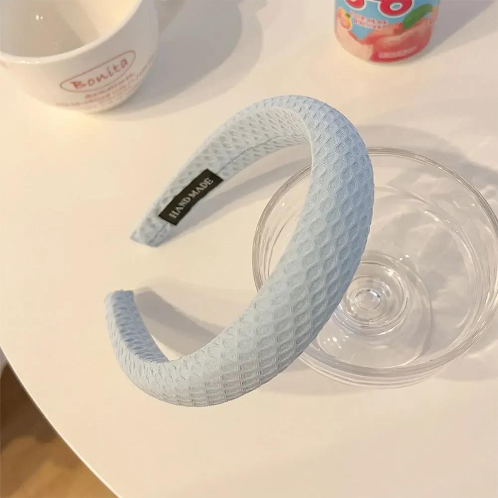 Korean Style Simple Temperament Hair Band for Women Elegant Wide Brimmed Fashion Hair Hoop for Girl Face Wash