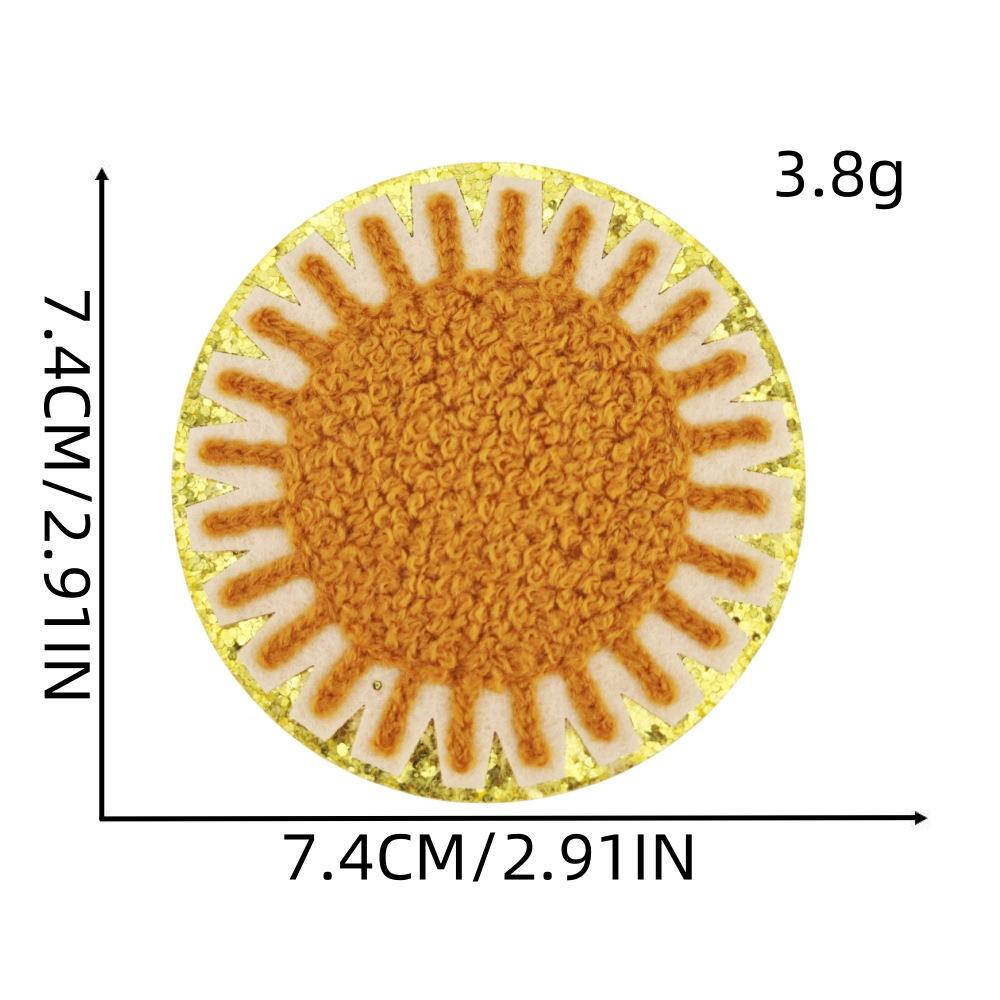 Пномпень Шенье Вышивка Наклейки Богемское Солнце Термонаклейки Аксессуары для одежды Наклейки из грубой ткани